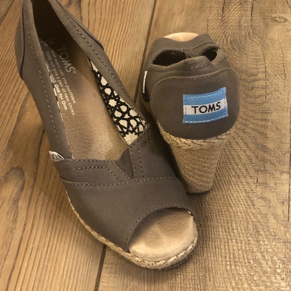 Toms Brown Wedges Size 5 - Picture 2 of 7